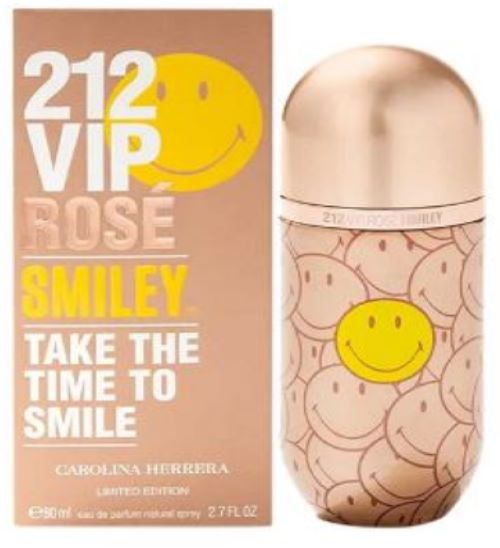 PERFUME CAROLINA HERRERA 212 VIP ROSÉ SMILEY LIMITED EDITION EDP 80ML DAMA