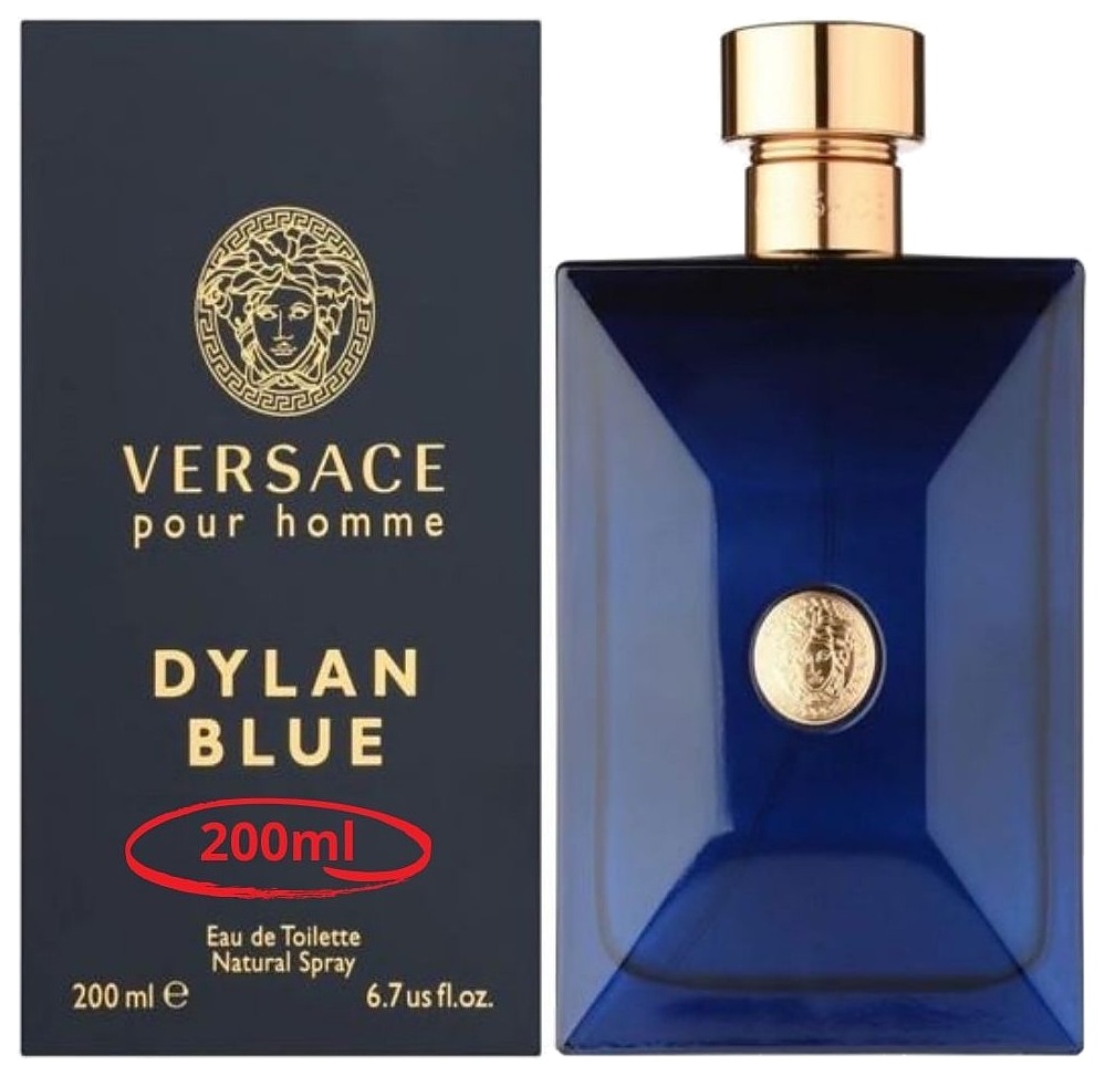PERFUME VERSACE DYLAN BLUE POUR HOMME EDT 200ML CABALLERO