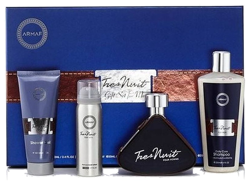 SET ARMAF TRES NUIT 4PC. PERF 100ML + GEL BAÑO + SHAPOO EDP CABALLERO