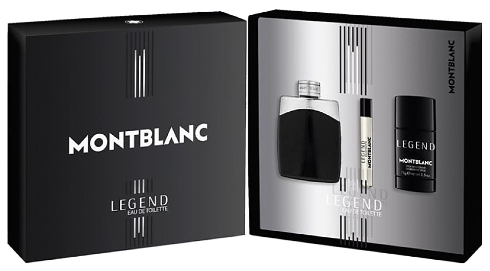 SET MONTBLANC LEGEND 100ML EDT + 7,5 ML + DESODORANTE EN BARRA CABALLERO