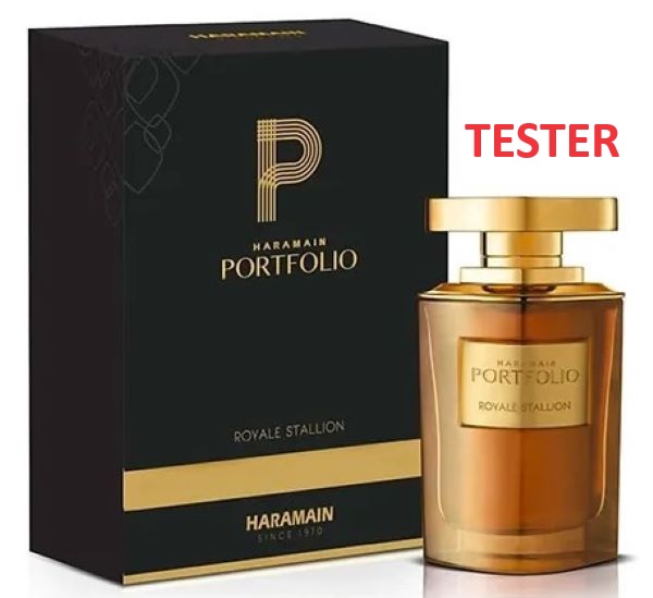 PERFUME AL HARAMAIN ROYALE STALLION TESTER EDP 75ML CABALLERO