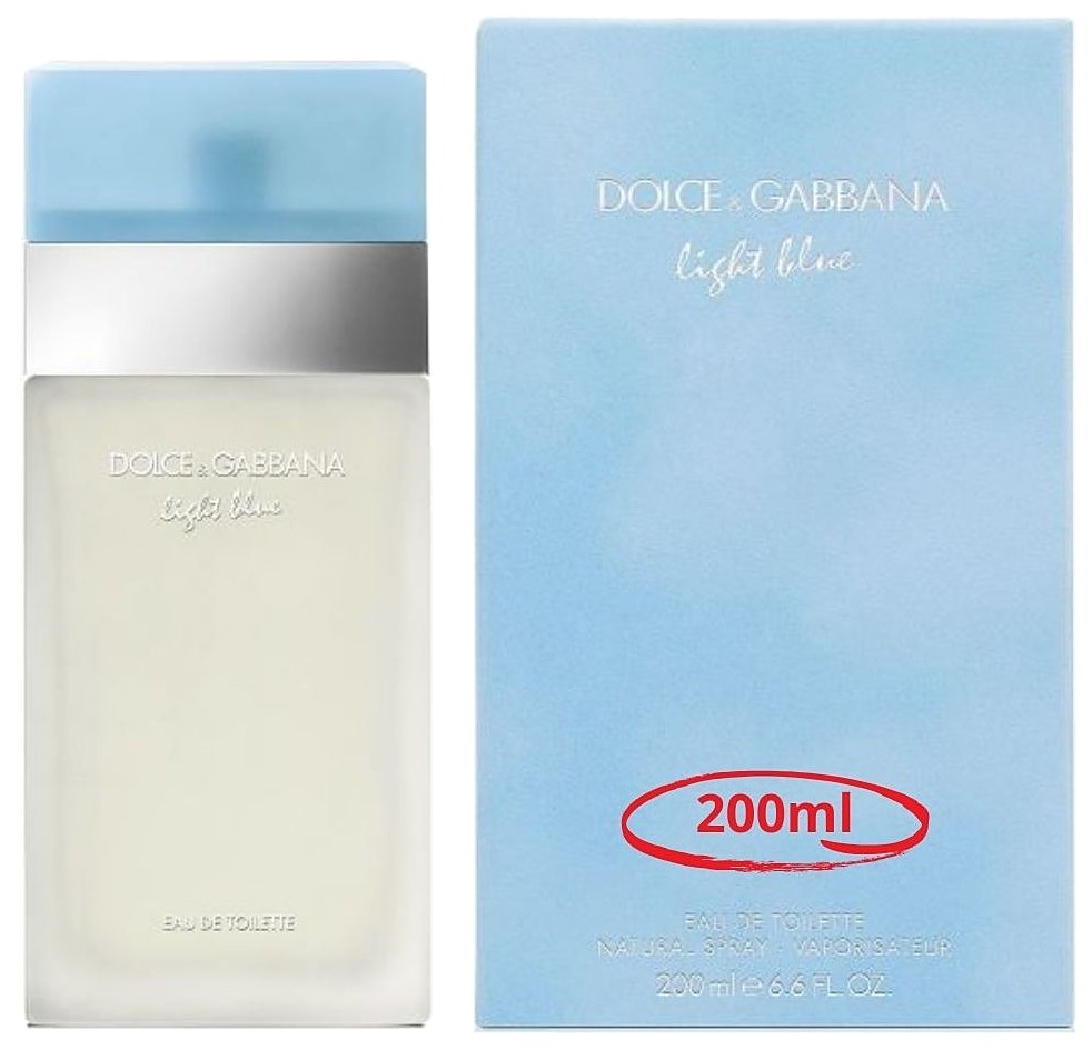 PERFUME DOLCE & GABBANA LIGHT BLUE EDT 200ML DAMA
