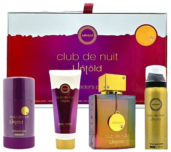 SET ARMAF CLUB DE NUIT UNTOLD EDP 105 ML +3.4 SG+SH UNISEX