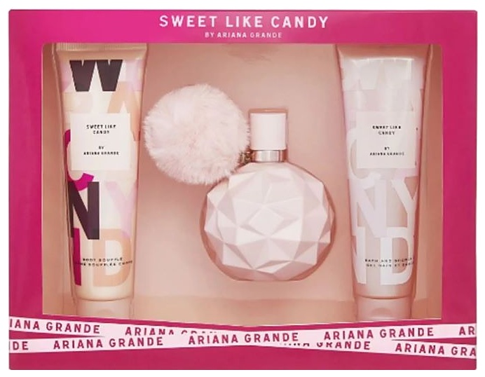 SET ARIANA GRANDE SWEET LIKE CANDY 3PC.100 MLSP+3.4 B/L+S/G DAMA