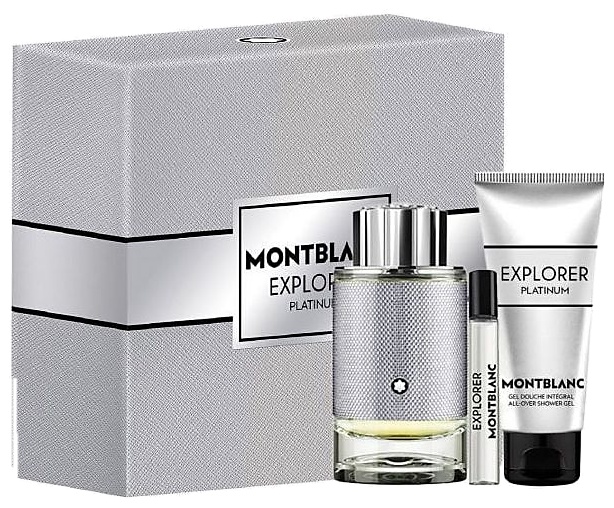 SET MONTBLANC EXPLORER PLATINUM 100ML EDP + 7,5 ML + GEL DE BAÑO CABALLERO