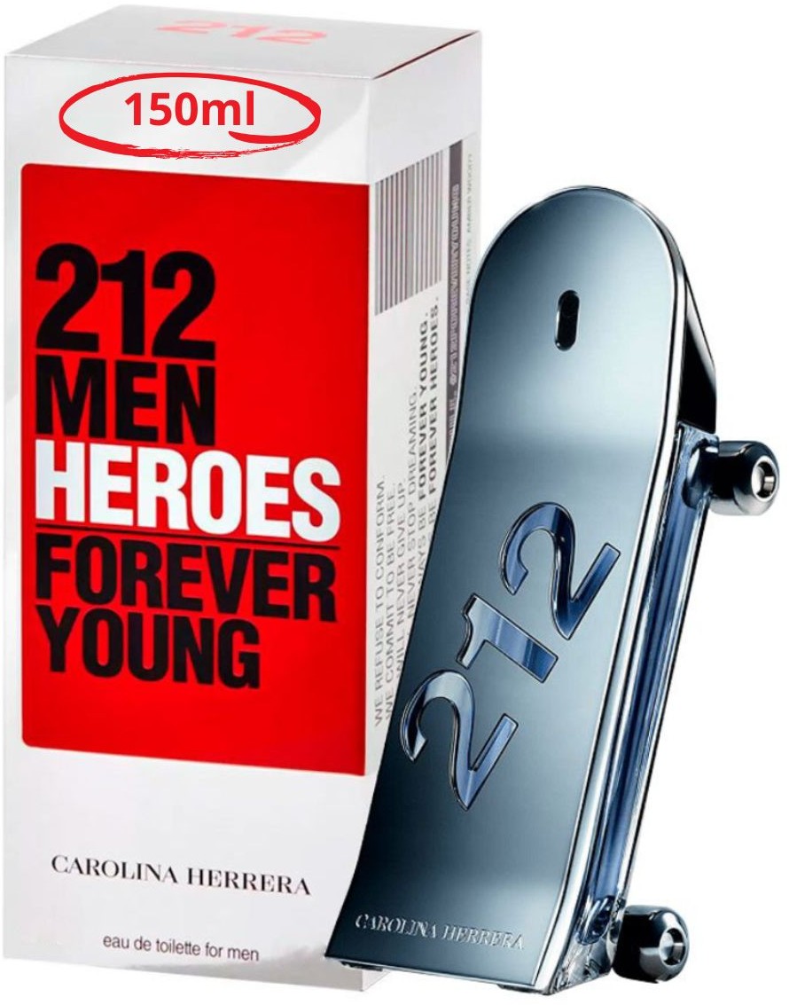 PERFUME CAROLINA HERRERA 212 HEROES FOREVER YOUNG EDT 150ML CABALLERO
