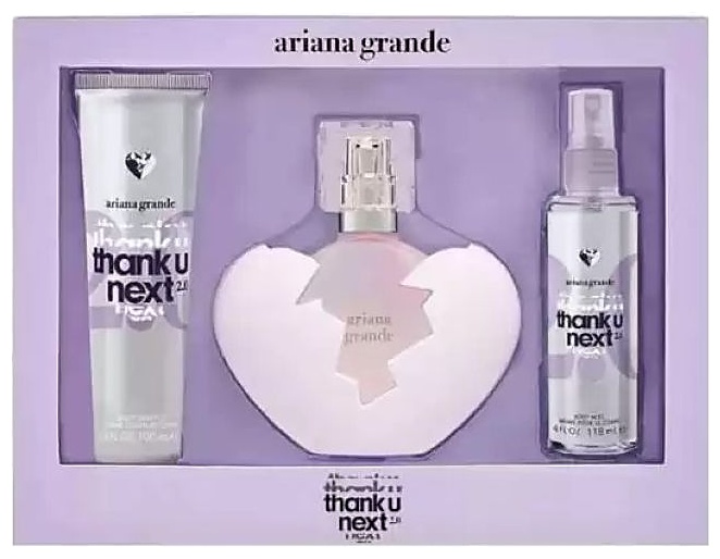 SET ARIANA GRANDE THANK U NEXT 2.0 EDP 3 PCS 100ML + 100ML BODY SOUFFLE + 120ML BODY MIST DAMA