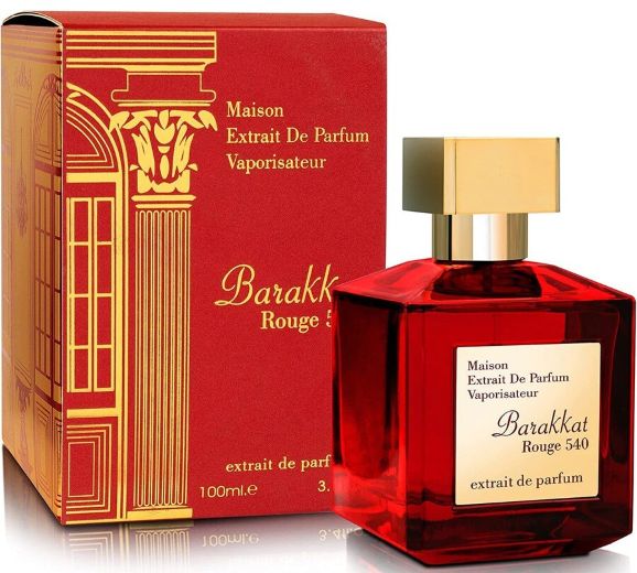 PERFUME FRAGRANCE WORLD BARAKKAT ROUGE 540 EXTRAIT DE PARFUM 100ML UNISEX