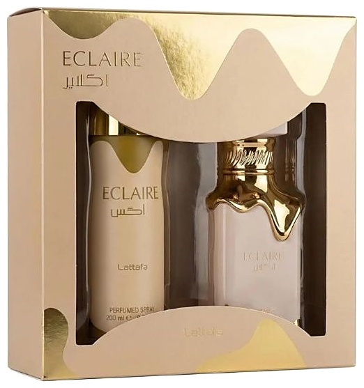 SET LATTAFA ECLAIRE 2 PCS 100ML EDP + 200ML PERFUME SPRAY DAMA
