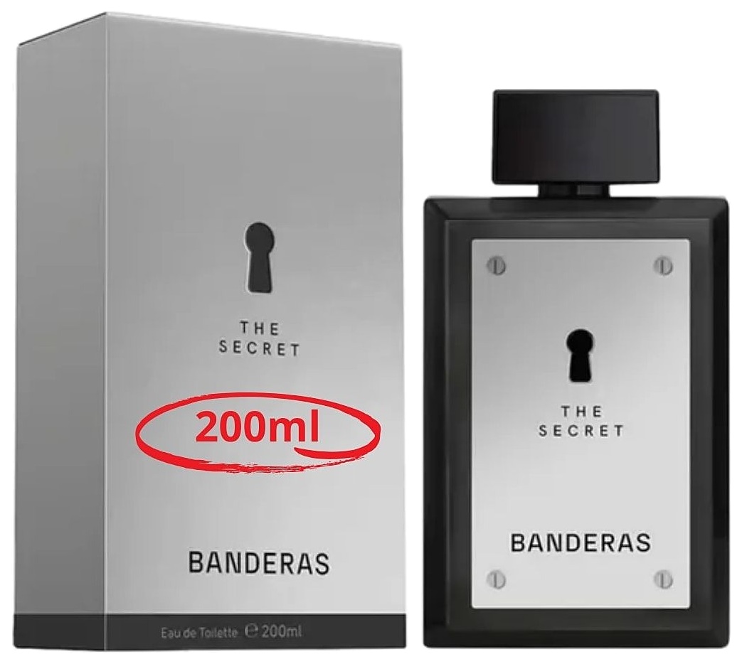 PERFUME ANTONIO BANDERAS THE SECRET EDT 200ML CABALLERO