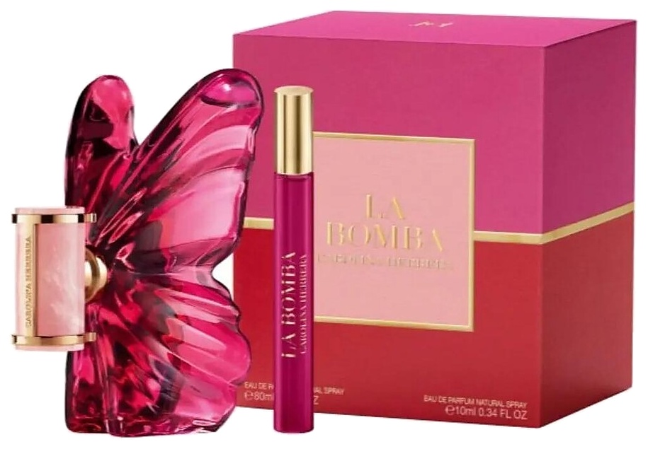 SET CAROLINA HERRERA LA BOMBA EDP 80ML + 10ML DAMA