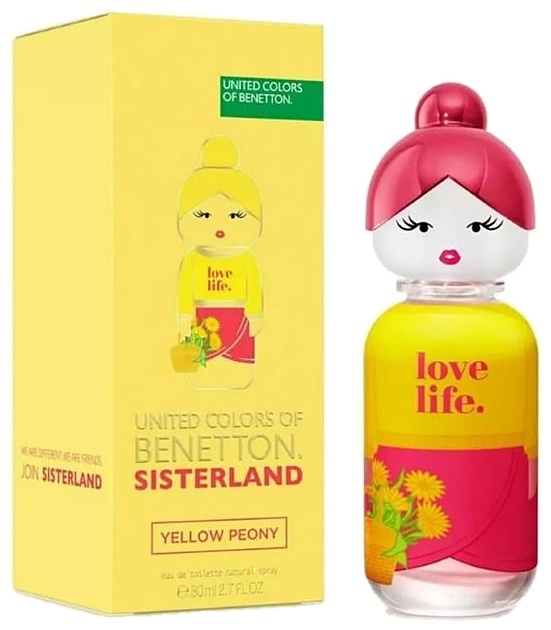 PERFUME BENETTON SISTERLAND YELLOW PEONY EDT 80ML DAMA