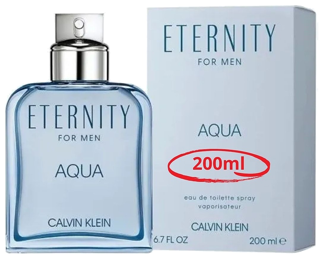 PERFUME CALVIN KLEIN ETERNITY AQUA EDT SPRAY 200ML CABALLERO