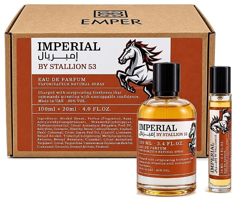 SET EMPER IMPERIAL BY STALLION 53 EDP 2 PCS 100ML + 20ML UNISEX