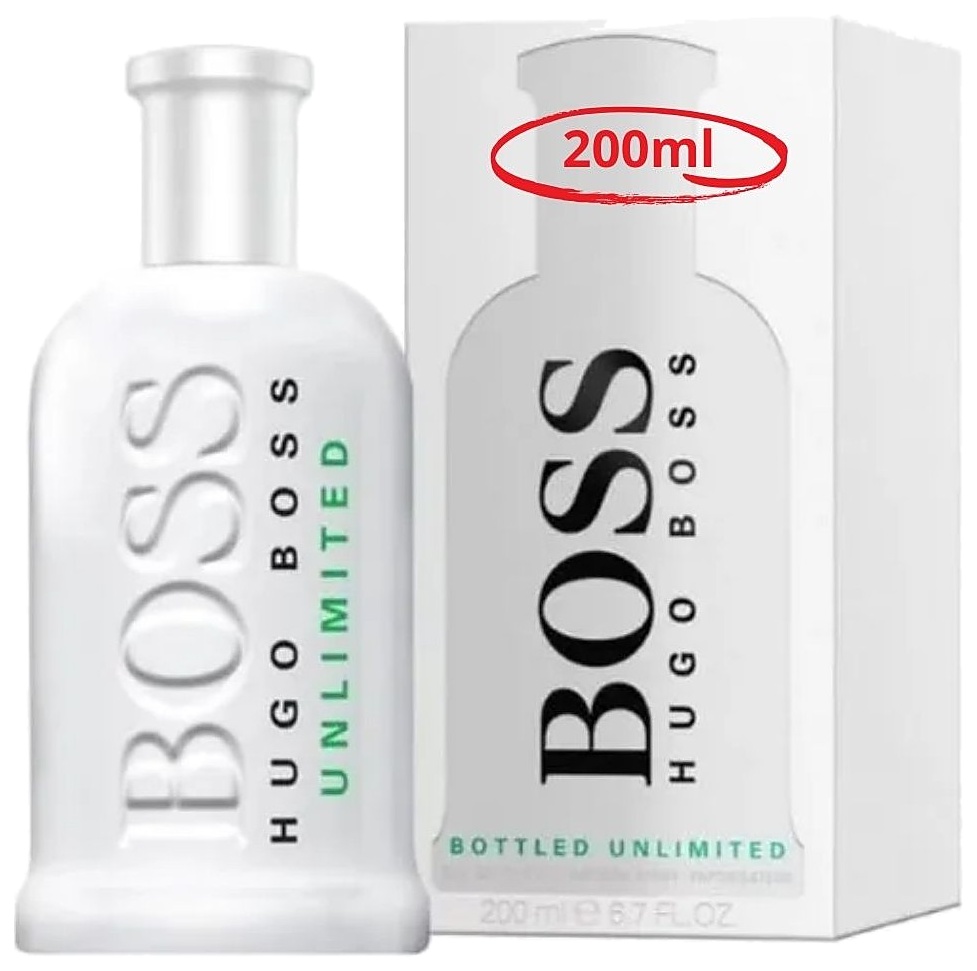 PERFUME HUGO BOSS BOTTLED UNLIMITED EDT 200ML CABALLERO