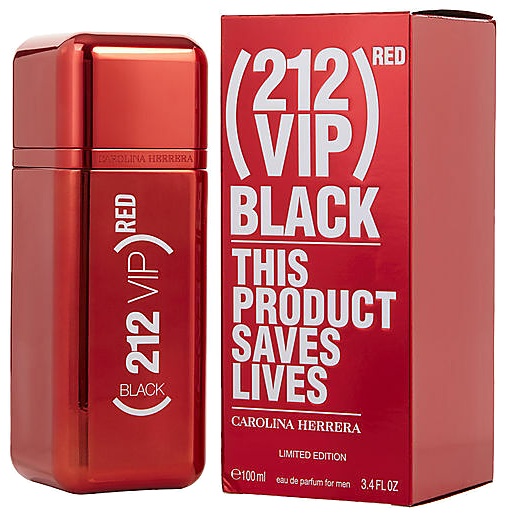 PERFUME CAROLINA HERRERA 212 VIP BLACK RED EDP 100ML CABALLERO