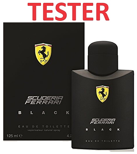 PERFUME FERRARI SCUDERIA BLACK TESTER EDT 125ML CABALLERO