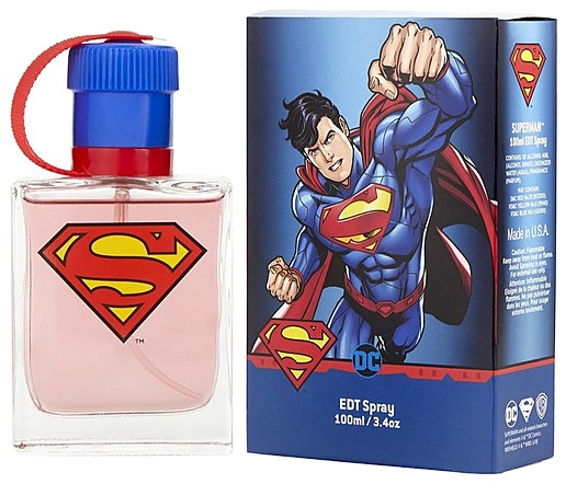 PERFUME INFANTIL MARMOL DC SUPERMAN METAL TIN EDT 100ML NIÑO