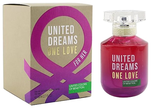 PERFUME BENETTON UNITED DREAMS ONE LOVE EDT 80ML DAMA