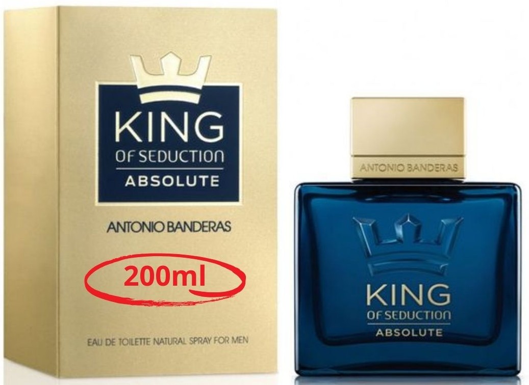 PERFUME ANTONIO BANDERAS KING OF SEDUCTION ABSOLUTE EDT 200ML CABALLERO