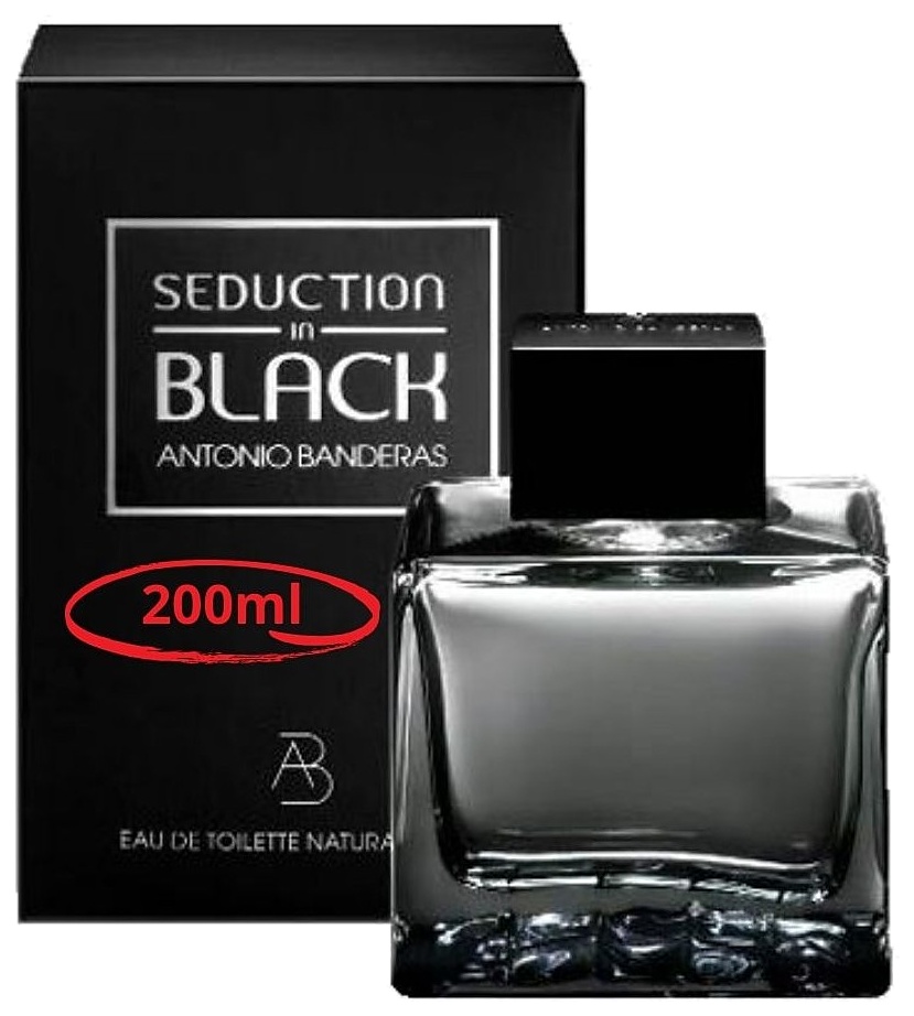 PERFUME ANTONIO BANDERAS BLACK SEDUCTION EDT 200ML CABALLERO