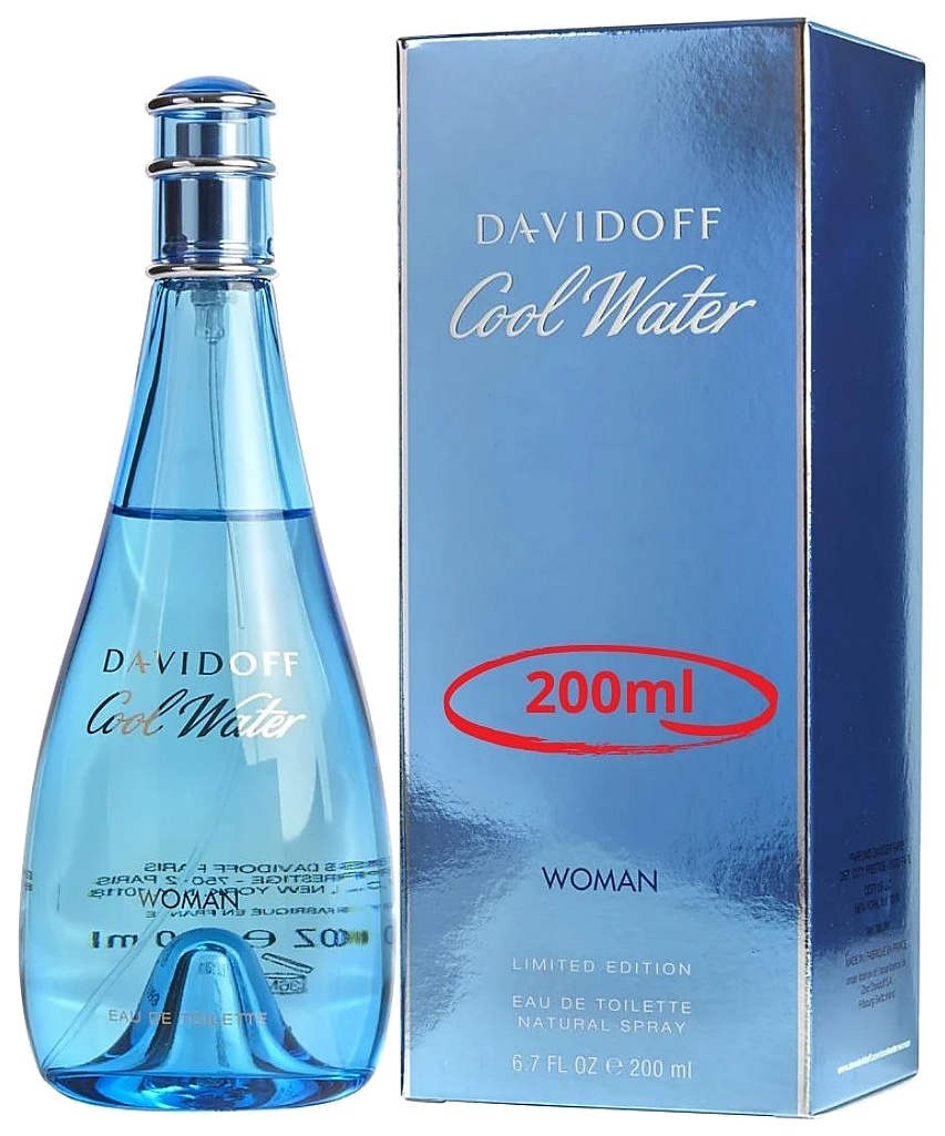 PERFUME DAVIDOFF COOL WATER EDT 200ML DAMA