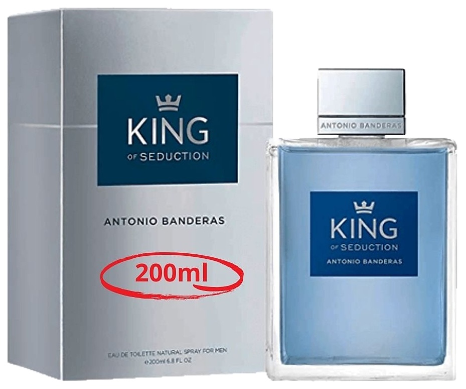 PERFUME ANTONIO BANDERAS KING OF SEDUCTION EDT 200ML CABALLERO