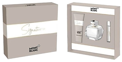 SET MONT BLANC SIGNATURE W 3PC.90MLSP+3.3 B/L+MINI DAMA
