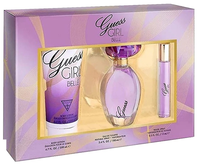 SET GUESS GIRL BELLE 3PC.100 MLSP + 6.7 B/L+15ML DAMA