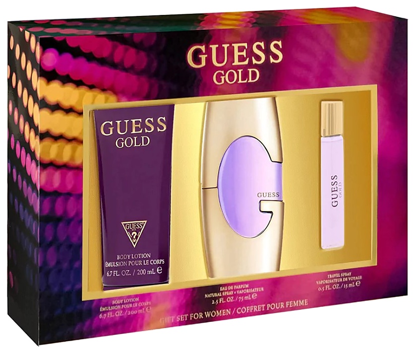 SET GUESS GOLD 3PC.EDP 75 MLSP + 6.7 B/L+15ML DAMA