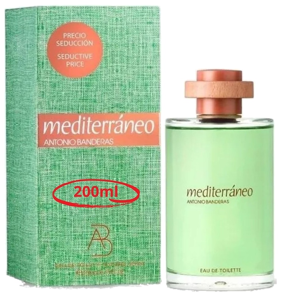 PERFUME ANTONIO BANDERAS MEDITERRANEO EDT 200ML CABALLERO