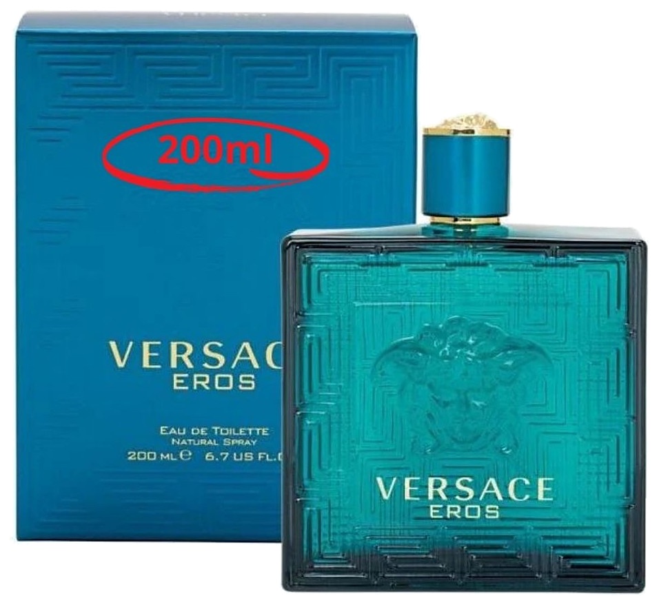 PERFUME VERSACE EROS MEN EDT 200ML CABALLERO