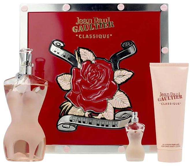 SET JEAN PAUL GAULTIER W 3PC.100 MLSP+2.5 B/L+MINI DAMA