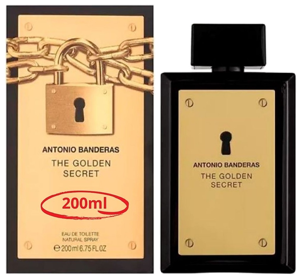 PERFUME ANTONIO BANDERAS THE GOLDEN SECRET EDT 200ML CABALLERO