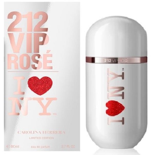 PERFUME CAROLINA HERRERA 212 VIP ROSÉ I LOVE NY EDP 80ML DAMA