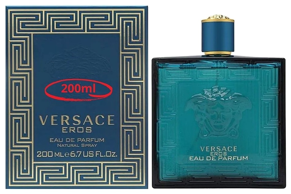 PERFUME VERSACE EROS MEN EDP 200ML CABALLERO