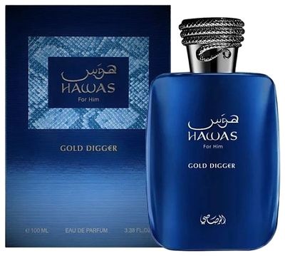 PERFUME RASASI HAWAS GOLD DIGGER EDP 100ML CABALLERO