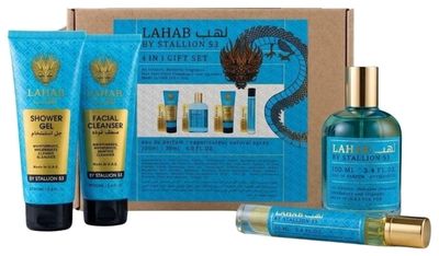 SET EMPER LAHAB EDP 4 PCS 100ML + 100ML GEL DE BAÑO + 100ML LIMP.FACIAL + 20ML UNISEX